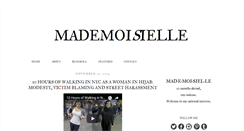 Desktop Screenshot of mademoisielle.com