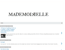 Tablet Screenshot of mademoisielle.com